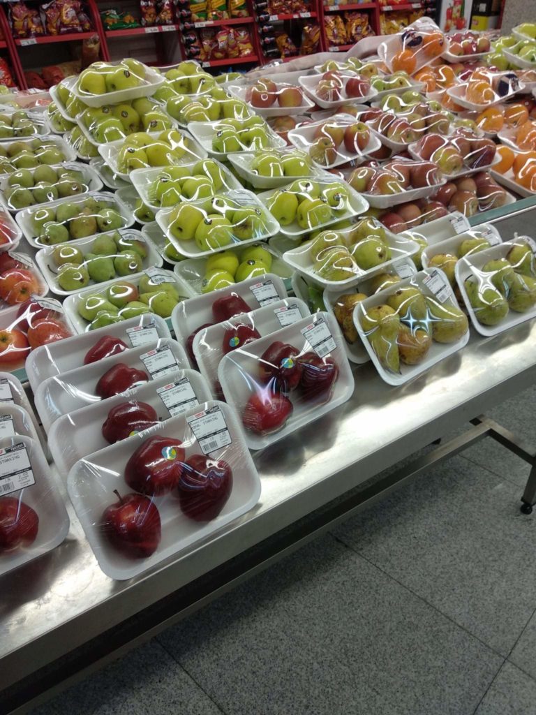 fruta plástico