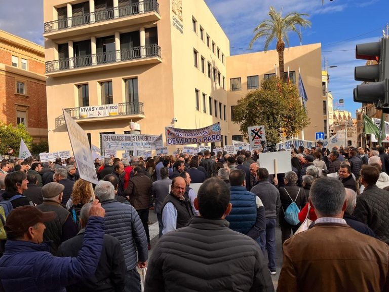 regantes trasvase protesta