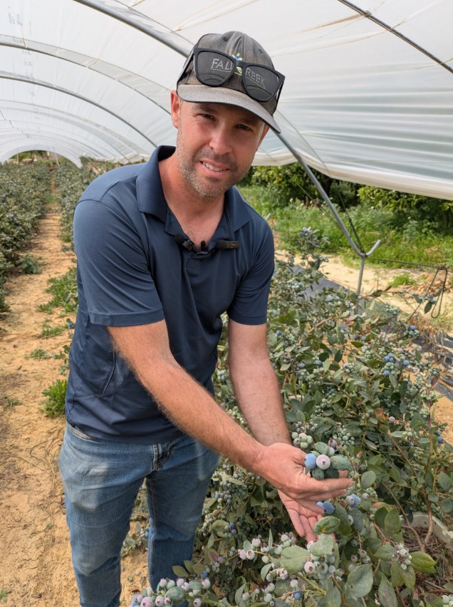 Alfonso Domínguez, productor de Fresón de Palos.