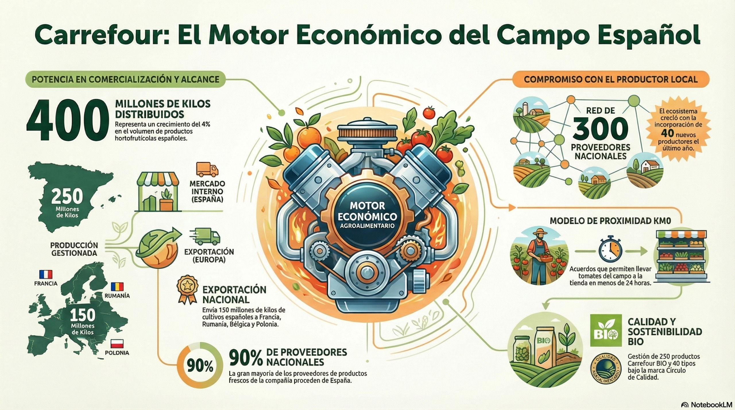 Infografรญa Carrefour motor campo espaรฑol