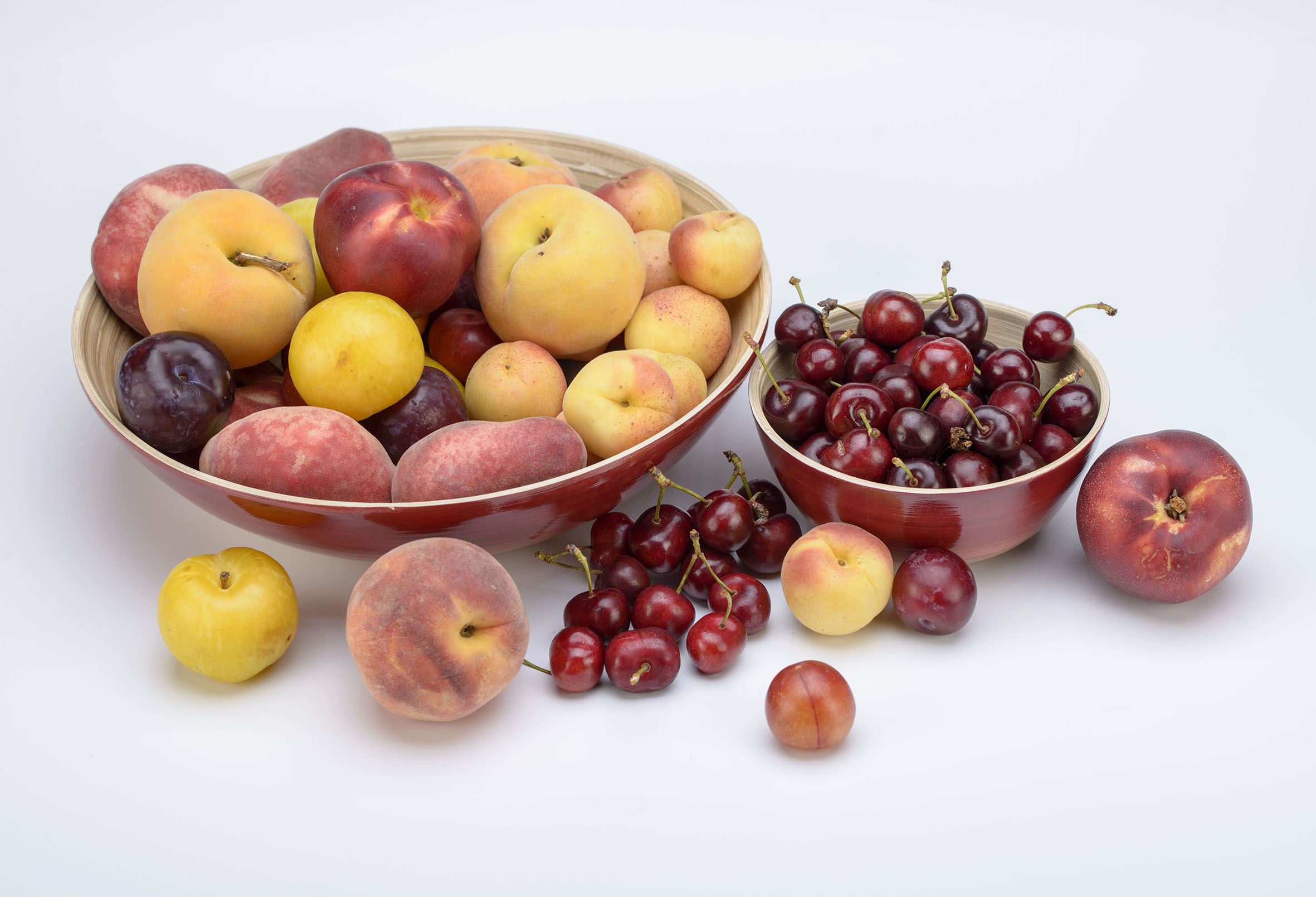 fruta de hueso biológico