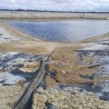 Balsa de Torremendo sin apenas agua que abastece a 25 hectáreas de cítricos